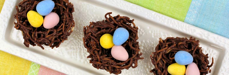 Nids de Pâques au chocolat Nids de Pâques au chocolat
