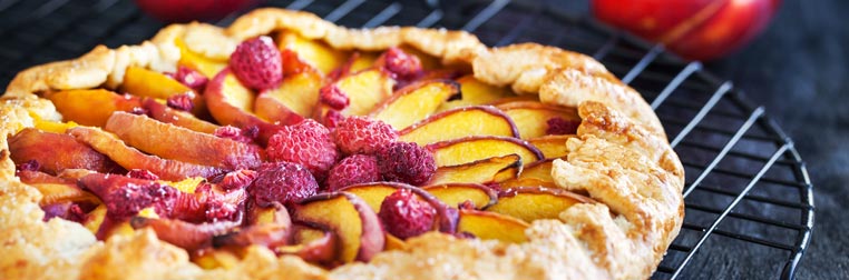 Tarte aux nectarines et framboises Tarte aux nectarines et framboises