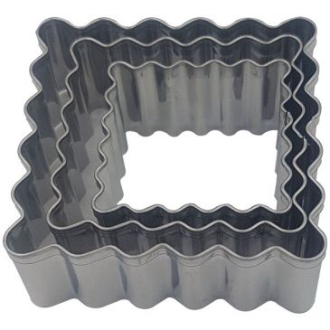 3 Découpoirs / Emporte-pièces carrés - Biscuits