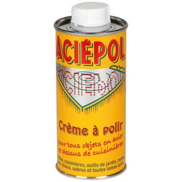 Nettoyant métaux - crème à polir - blanc - bidon - 250 mL