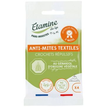 Crochets anti-mites textiles x 4