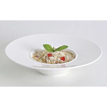 Assiette à Risotto blanche 22 cm - Rings