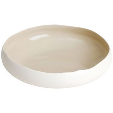 Assiette creuse 20 cm Blanc Mat / Lin Brillant - Oslo