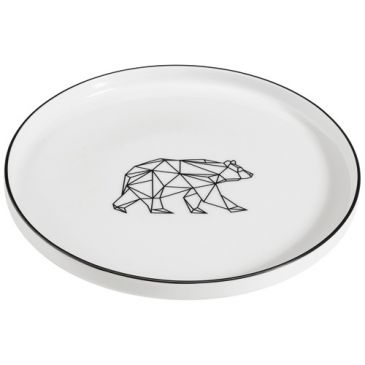 Assiette plate 27 cm Ours - Origami