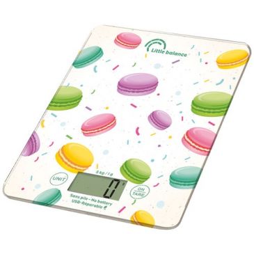 Balance de cuisine 5 kg Macarons - Slim USB-R - 8718