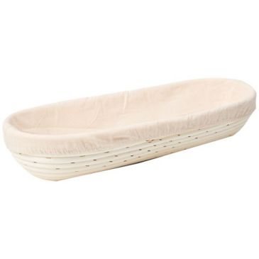 Banneton ovale 28 x 13 cm avec toile