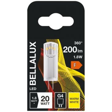 Bellalux led capsule dépoli g4 1.8w chaud 200lm