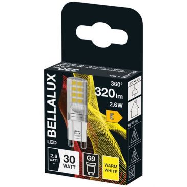Bellalux led clair capsule g9 2.6w chaud 300lm