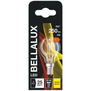 Bellalux led clair sphère e14 3w chaud 200lm