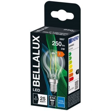 Bellalux led clair sphère e14 3W froid 250lm