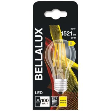 Bellalux led clair standard e27 11w chaud 1521lm