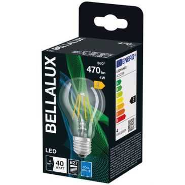 Bellalux led clair standard e27 4w chaud 470lm