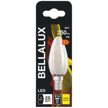 Bellalux led dépoli flamme e14 2.5w chaud 250lm