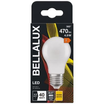 Bellalux led dépoli standard e27 4.9w chaud 470lm