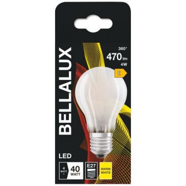 Bellalux led dépoli standard e27 4w chaud