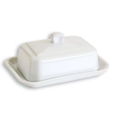 Beurrier blanc rectangulaire 250 g