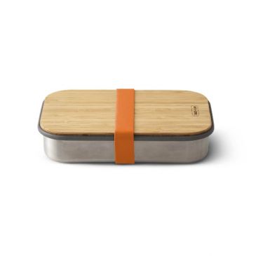 Boîte aliment 0.9 L Orange - Inox & Bambou