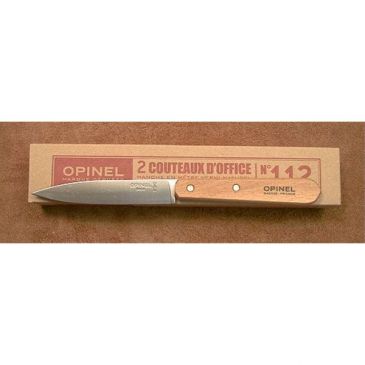 Boîte 2 couteaux office 10 cm Hêtre Naturel - N°112