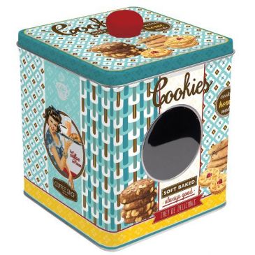 Boîte à cookies carrée - Tin Boxes