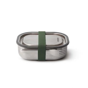 Boîte aliment 0.6 L Vert Olive  - Inox