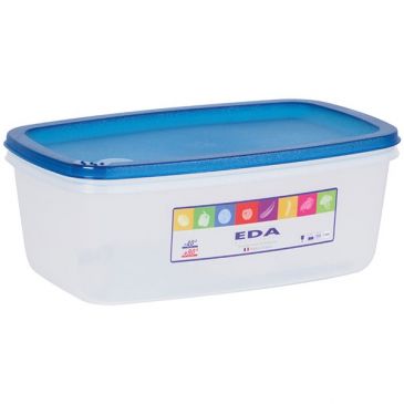 Boite alimentaire - rectangulaire - 3 L - couvercle turquoise