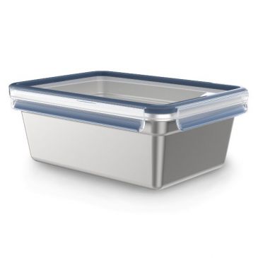 Boîte rectangulaire 3 L - Clip & Close Inox