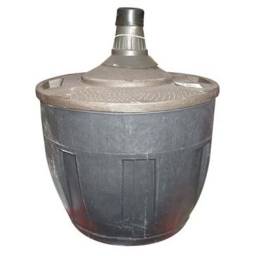 Bonbonne verre entourage plast.10l