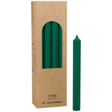 Bougie droite vert foret