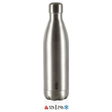 Bouteille isotherme 80 cl Mettalic Argent - Rebel