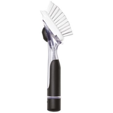 Brosse à vaisselle distributrice de savon avec manche