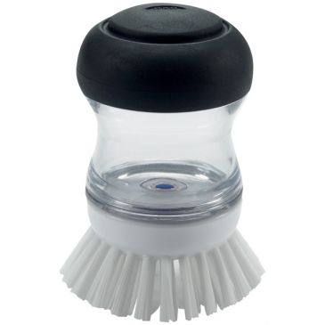 Brosse à vaisselle ronde distributrice de savon + support