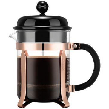 Cafetière à piston 4 Tasses Noir & Cuivré  - Caffettiera