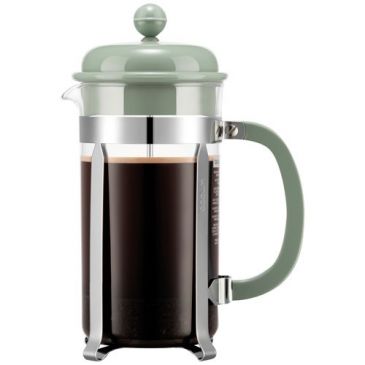 Cafetière à piston 8 Tasses Kaki & Inox  - Caffettiera