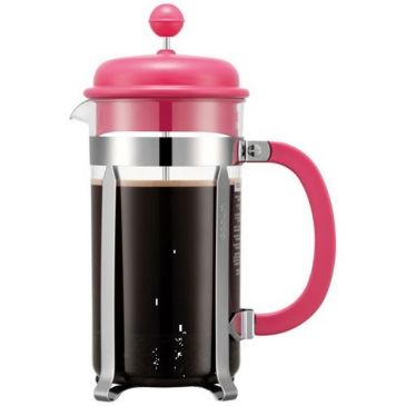 Cafetière à piston 8 Tasses Rose - Caffettiera Colors