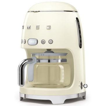 Cafetière filtre 10 tasses programmable Crème - Années 50 - DCF02CREU