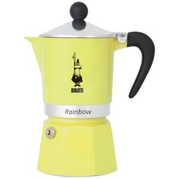 Cafetière italienne 6 tasses Jaune Pastel - Rainbow