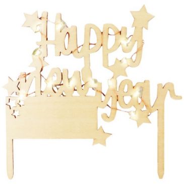 Cake topper LED - Happy New Year