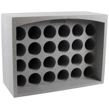Casier polystirène expansé 24 bouteilles gris
