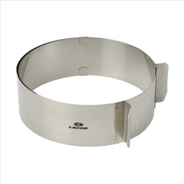 Cercle extensible de 16 à 30 cm Inox