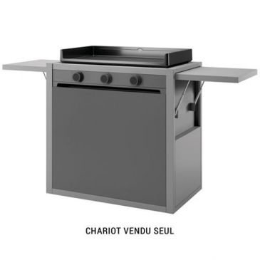 Chariot fermé - Modern Acier Gris 75 - CHMAF75