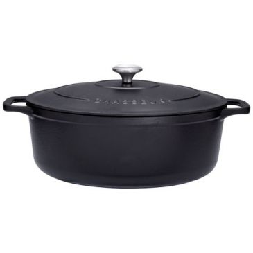 Cocotte en fonte ovale 27 cm Noire - Sublime