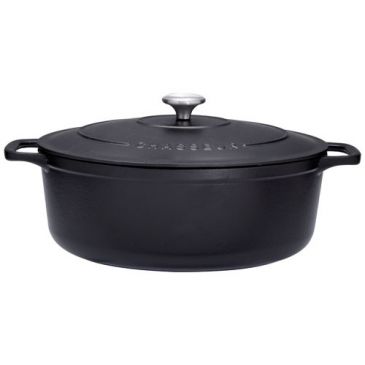 Cocotte en fonte ovale 31 cm Noire - Sublime