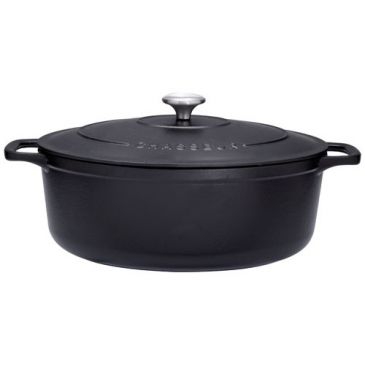 Cocotte en fonte ovale 33 cm Noire - Sublime