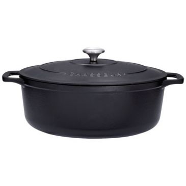 Cocotte en fonte ovale 35 cm Noire - Sublime
