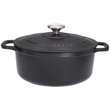 Cocotte en fonte ronde 20 cm Noire - Sublime