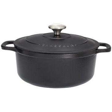 Cocotte en fonte ronde 32 cm Noire - Sublime