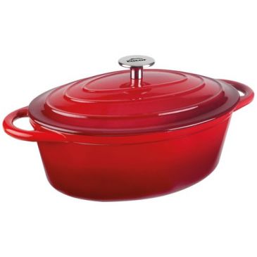 Cocotte ovale 29 cm - Rouge