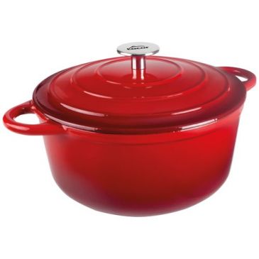 Cocotte ronde 24 cm - Rouge