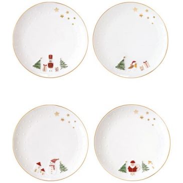 Coffret 2 assiettes à dessert 16 cm - Let it Snow
