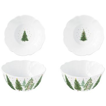 Coffret 2 bols 14 cm - Festive Trees